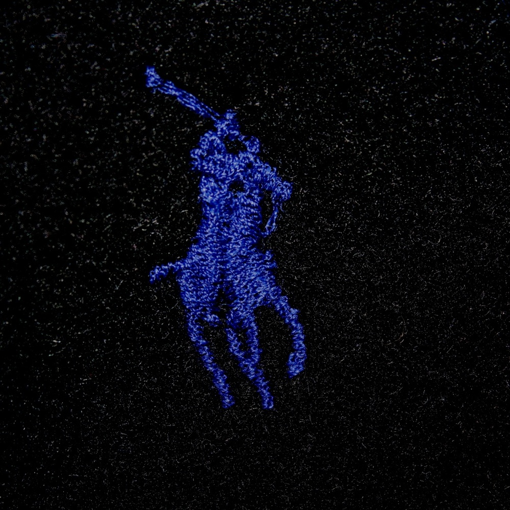 Ralph LAUREN wrap SCARF (unisex) black NWT - Picture 5 of 7